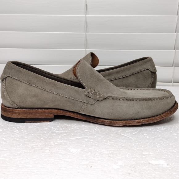 Clarks Men\'s Pace Barnes Sage Suede Leather Slip On Loafers main image 10